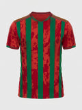 Esbort™ Pro Performance Jersey – Red & Green Vertical Stripe Edition