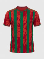 Esbort™ Pro Performance Jersey – Red & Green Vertical Stripe Edition
