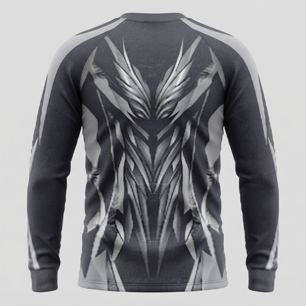 Esbort Performance Long-Sleeve Jersey – Slate Gray / Abstract