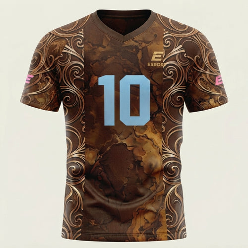 Esbort Archives Performance Jersey – Brown Abstract Edition