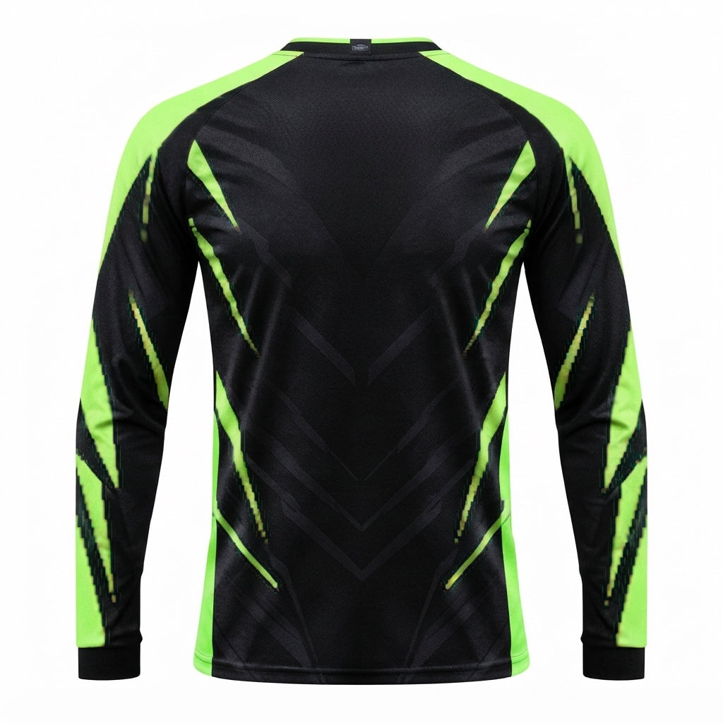 Esbort Pro-Performance Long-Sleeve Jersey – Black & Neon Green