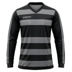 Esbort Performance Long-Sleeve Jersey –  Gray & black Striped Edition