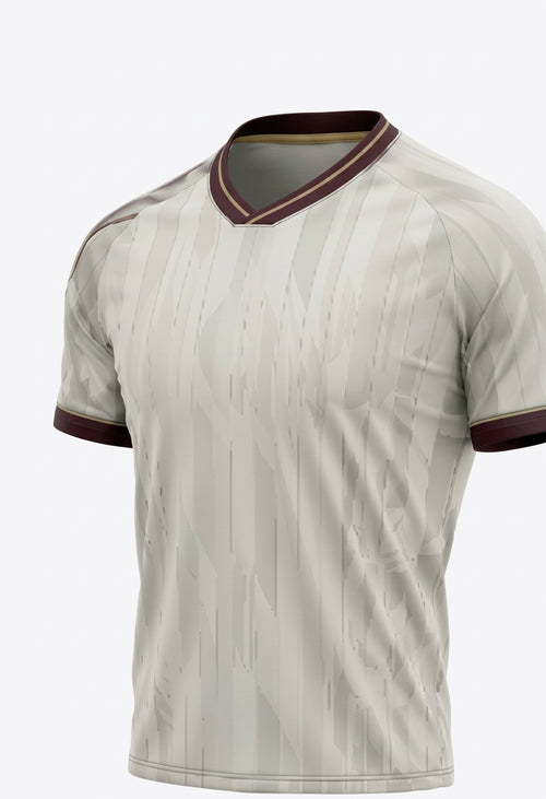 Esbort Pro Edge Performance Jersey – Off-White & Maroon Gold