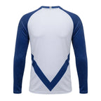 Esbort Vortex Long-Sleeve Performance Jersey – White & Royal Blue