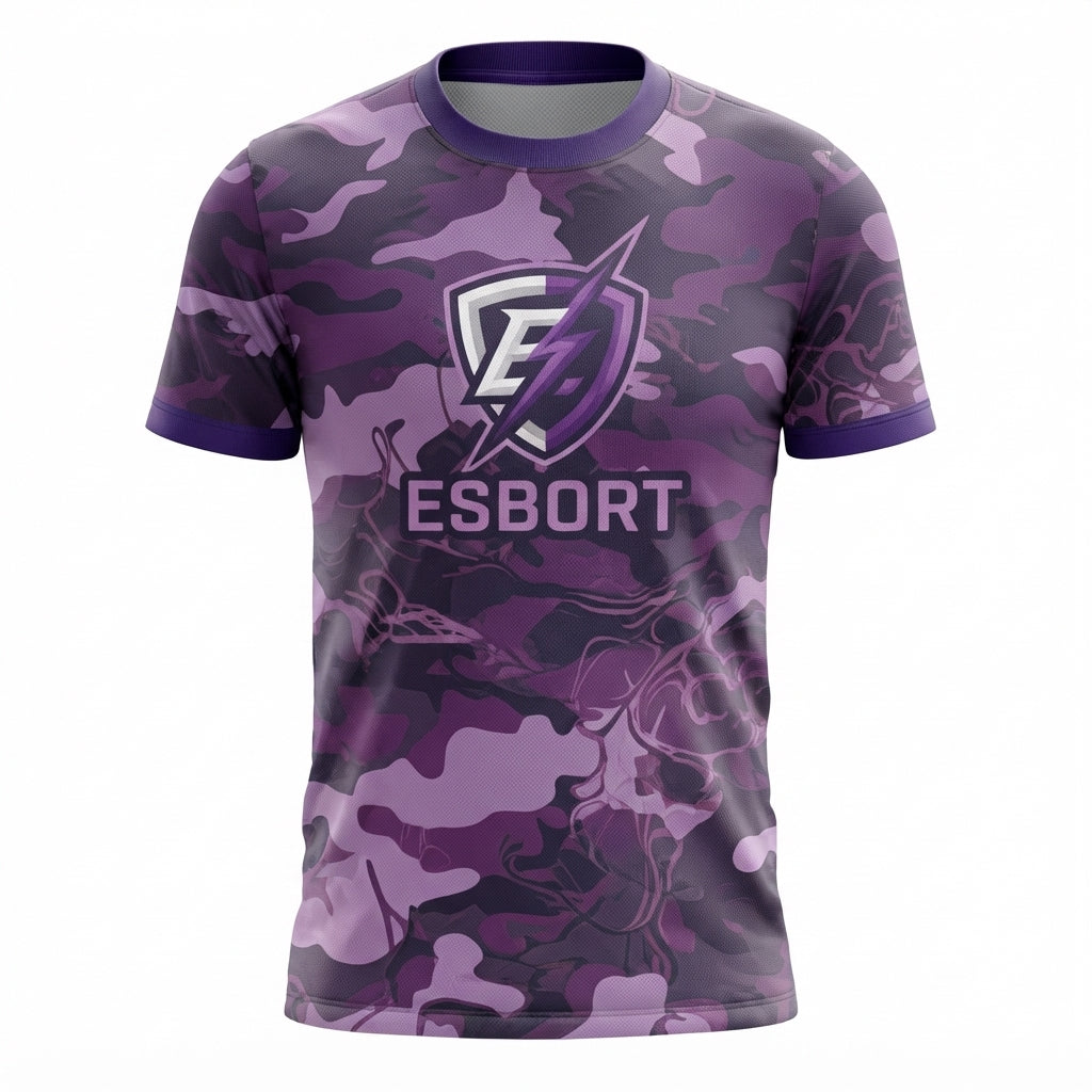 Esbort Performance Esports Jersey- Violet Camo Edition