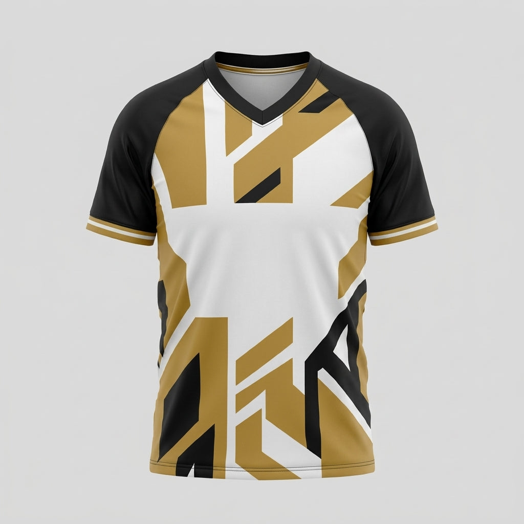 Esbort Union Edition Pro Jersey - Black & Gold Geometric Performance Kit