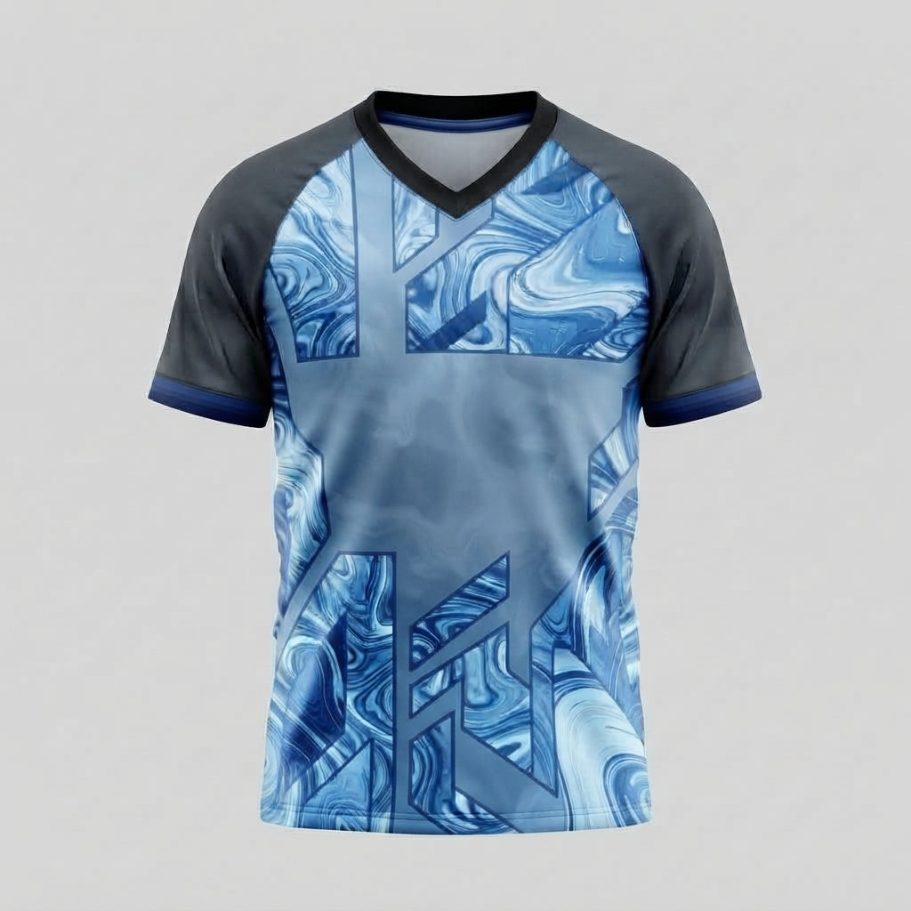 Esbort Azure Tide Pro Jersey - Blue & Charcoal Performance Kit