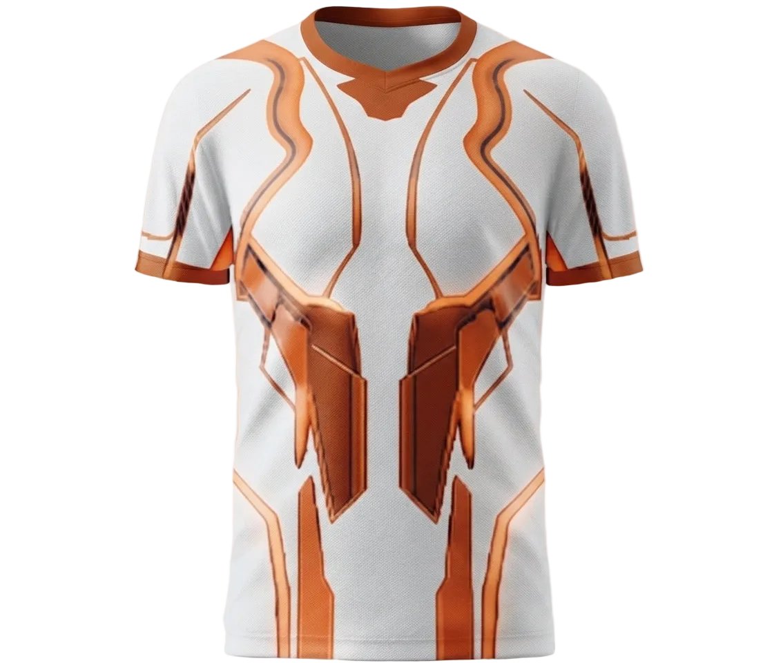 Esbort Performance Esports Jersey – Cyber Orange & White Edition