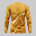 ESBORT Winter Pro Long-Sleeve Soccer Jersey - Golden Yellow & Cream