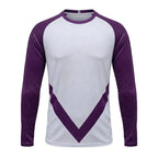 Esbort Performance Long-Sleeve Jersey – White & Purple Graphic Edition