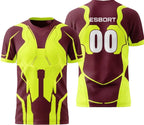 Esbort Performance Esports Jersey – Burgundy & Yellow Edition