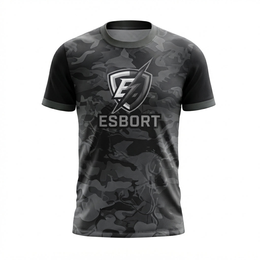 Esbort Performance Esports Jersey- Black Camo Edition