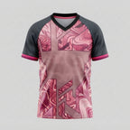 Esbort Rose Wave Pro Jersey - Pink & Charcoal Performance Kit