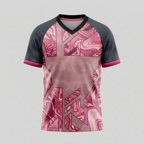 Esbort Rose Wave Pro Jersey - Pink & Charcoal Performance Kit