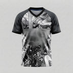 Esbort Monochrome Pro Jersey - Black & White Marble Performance Kit