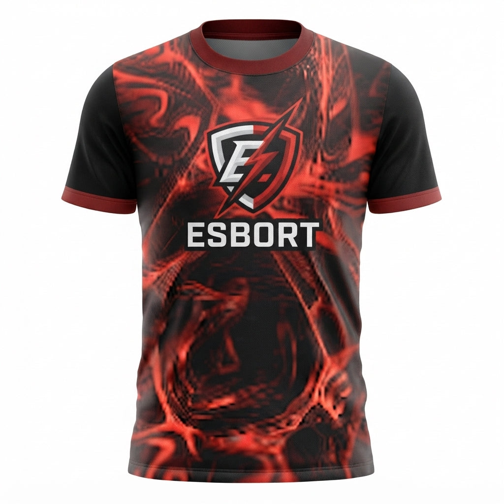 Esbort Performance Esports Jersey – Rad & Black Edition