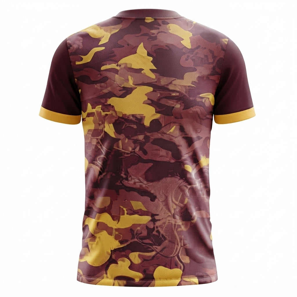 Esbort Performance Esports Jersey- Burgundy & Yellow Edition
