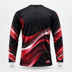 ESBORT Winter Pro Long-Sleeve Soccer Jersey - Black, Red & White