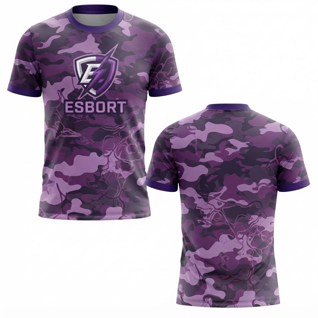 Esbort Performance Esports Jersey- Violet Camo Edition