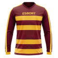 Esbort Performance Long-Sleeve Jersey – Burgundy & Yellow Edition