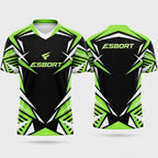 Esbort Green & Black Performance & Esports Jersey