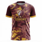 Esbort Performance Esports Jersey- Burgundy & Yellow Edition