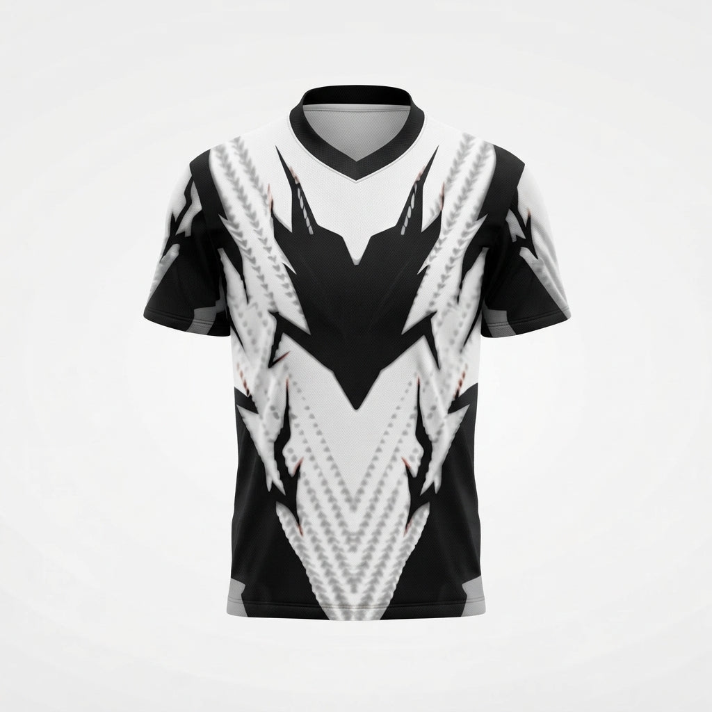 Esbort Performance Esports Jersey – White & Black Edition