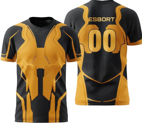 Esbort Performance Esports Jersey – Amber & Black Edition
