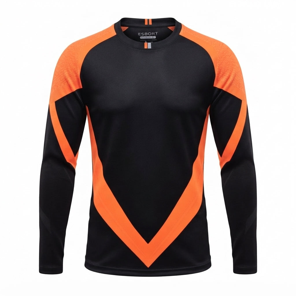 Esbort Pro Performance Long-Sleeve Jersey — Orange & Black Edition