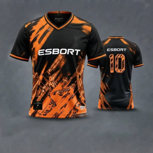 esbort™ Eclipse Pro Match Jersey (Orange & Black No. 10 Edition)