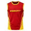 ESBORT" Performance Athletic Tank Top – Red & Yellow