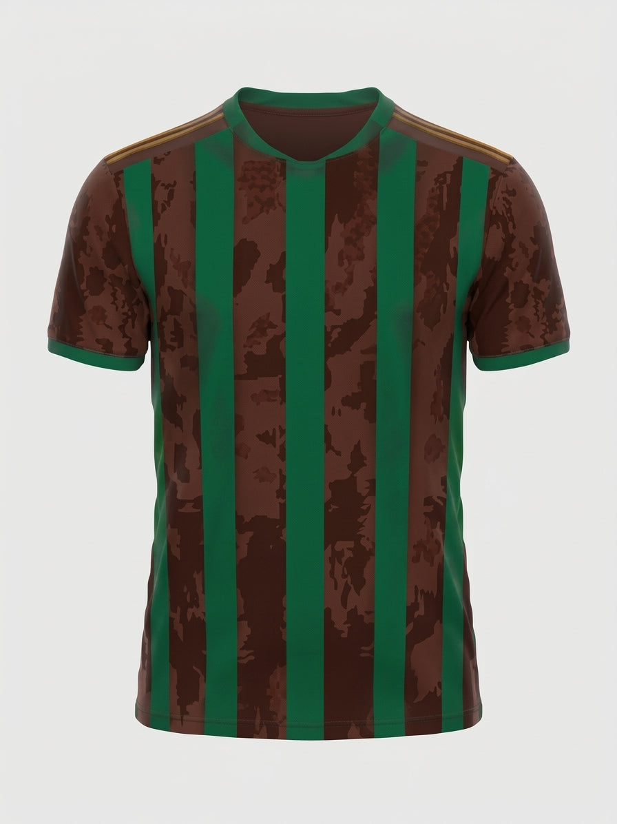 Esbort™ Pro Performance Jersey – Vertical Red & Green Edition(Green/Brown)