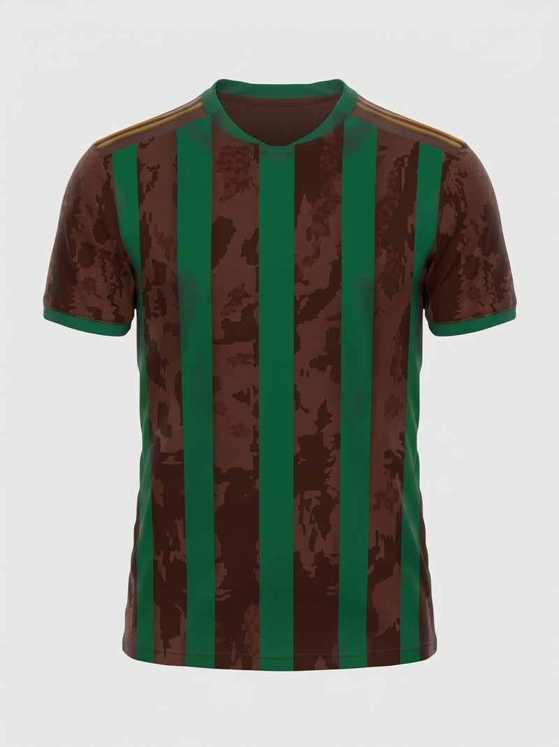 Esbort™ Pro Performance Jersey – Vertical Red & Green Edition(Green/Brown)