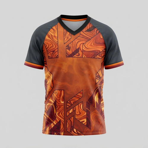 Esbort Solar Flare Pro Jersey - Orange & Red Liquid Performance Kit