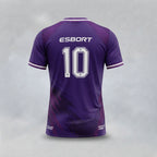 ESBORT White & Purple Custom Performance Jersey