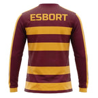 Esbort Performance Long-Sleeve Jersey – Burgundy & Yellow Edition
