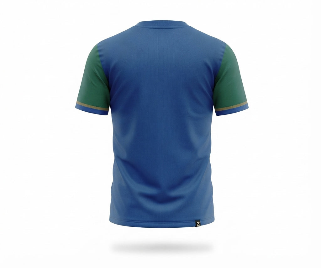 Esbort Custom Lightning Soccer Jersey- Blue & Green Edition
