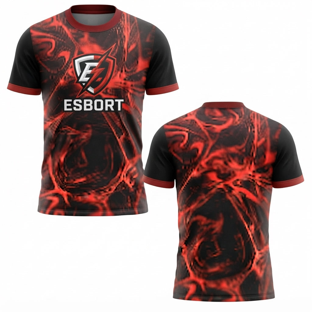 Esbort Performance Esports Jersey – Rad & Black Edition