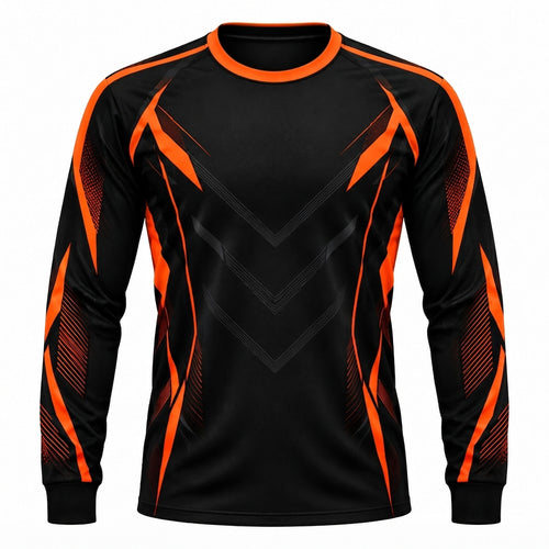 Esbort Pro-Performance Long-Sleeve Jersey – Black & Orange