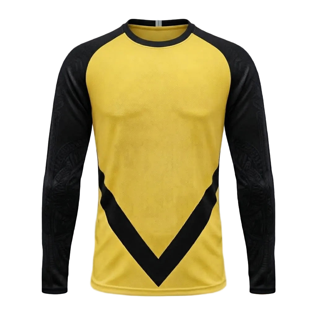Esbort Performance Long-Sleeve Jersey – Yellow & Black Graphic Edition