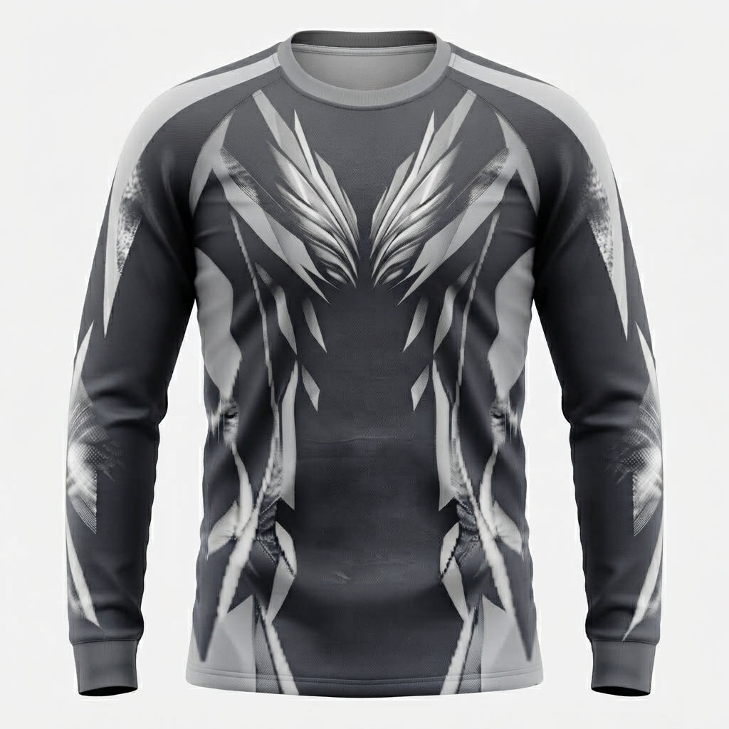 Esbort Performance Long-Sleeve Jersey – Slate Gray / Abstract