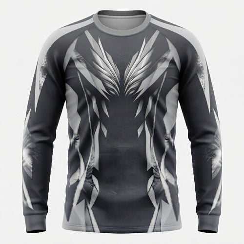 Esbort Performance Long-Sleeve Jersey – Slate Gray / Abstract