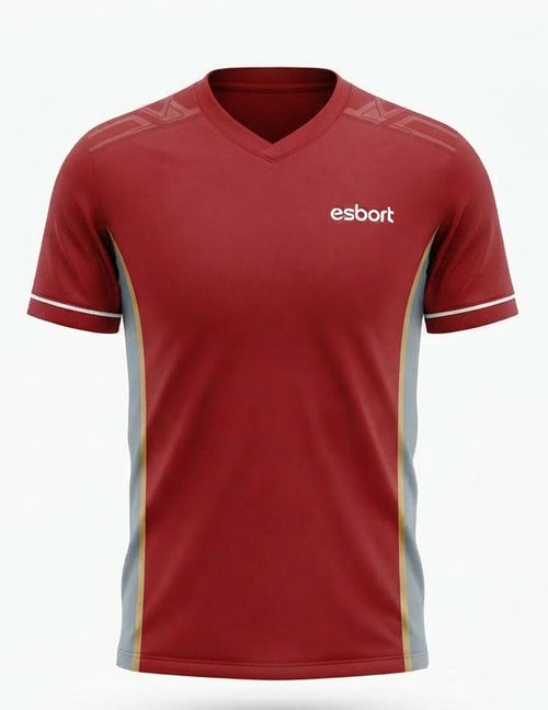 esbort™ Elite Performance Jersey - Red & Gray