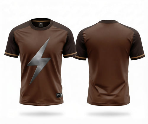 Esbort Custom Lightning Soccer Jersey- Brown Edition