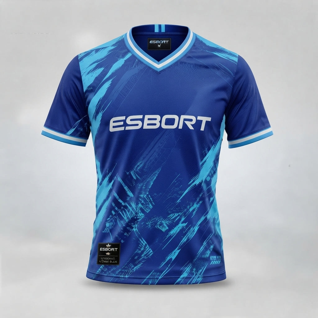 Esbort Pro Dynamic Blue Soccer Jersey | Elite Performance Kit