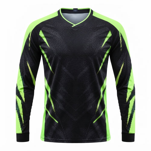 Esbort Pro-Performance Long-Sleeve Jersey – Black & Neon Green