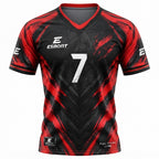 Esbort Pro-Performance Short-Sleeve Jersey – Black & Red