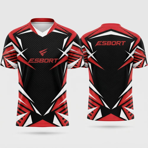Esbort Red & Black Performance & Esports Jersey