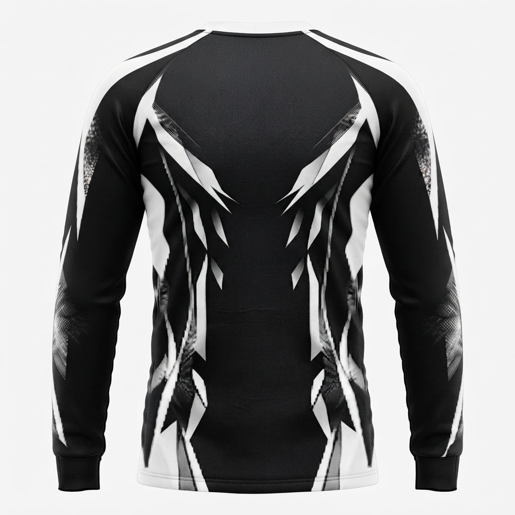 Esbort Pro-Performance Long-Sleeve Jersey – Black & White