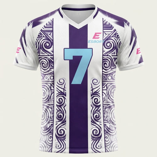 Esbort Archives Performance Jersey – White & Purple Edition